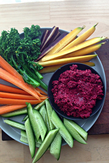 Activated Almond and Beetroot Dip