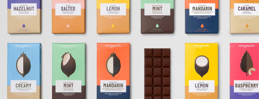 Compostable Packaging Loving Earth Chocolate